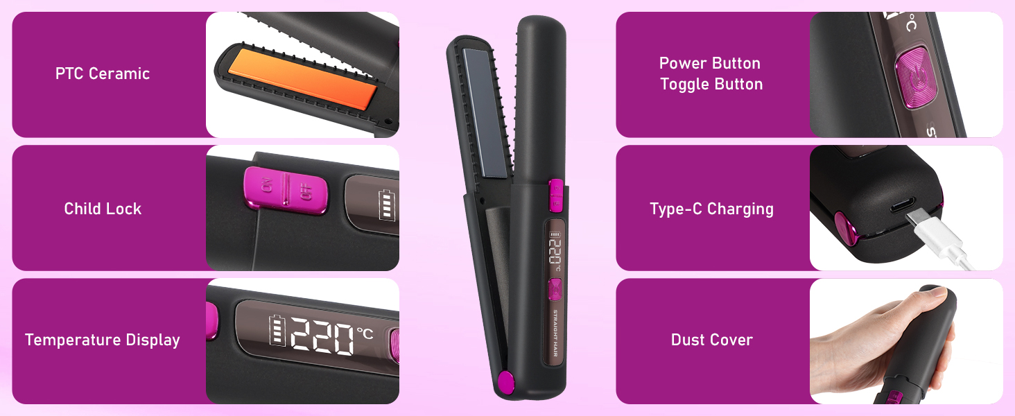 Cordless Hair Straightener