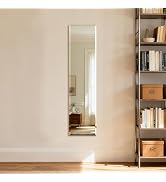 Ruomeng Frameless Full Length Mirror for Wall, 48x12 Inch Bathroom Vanity Mirror Farmhouse, Large...