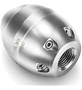 Tool Daily 3/8” NPT Sewer Jetter Nozzle for Pressure Washer, Stainless Steel Sewer Jet Nozzle for...