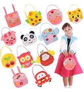ZOOFOX 12 Pieces Sewing Kit for Kids, Cute Felt DIY Toy Craft Art Set for Beginners, Educational ...