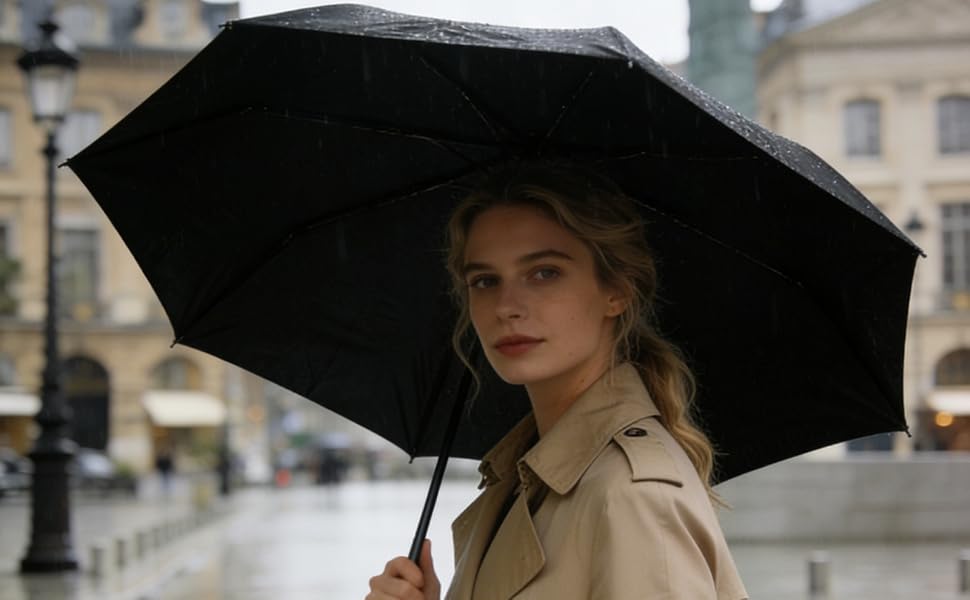 sunproof uv block black umbrella
