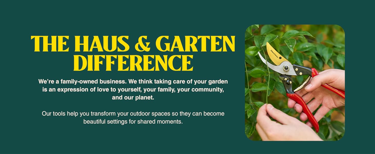 Heavy duty pruning shears for gardening designed to resist rust and last season after season
