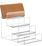 DOITOOL 4-Tier Wallet Display Stand Acrylic Purse Organizer Handbag Purse Stands Jewelry Riser Ac...