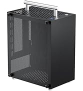 Mini ITX PC Case, Support SFX SFX-L PSU, 70mm CPU Cooler & 206mm GPU, Portable Small Form Factor ...