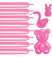 Light Pink 260 Balloons, Pink Long Balloons, Pink Twist Balloons, Pink Modelling Balloons, Pink L...