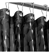 Ga-Geetopia EVA 3D Black Pearl Plastic Shower Curtain Liner - Premium Light Weight 72" x 72" Bath...