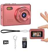 Mini Keychain Camera, 1080P HD Video Recorder with 16GB SD Card, Retro Tiny Digital Camera with 1...