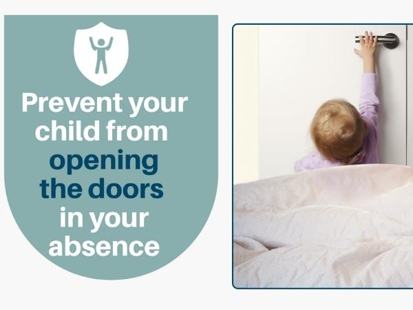 Prevent children from opening doors with inaya door lever lock