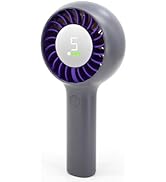 Portable Handheld Fan Rechargeable Personal Fan and Desktop with Base,5 Gear Wind, 4000mAh Batter...