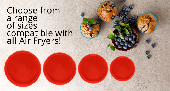Choose from a range of sizes compatible with all Air Fryers