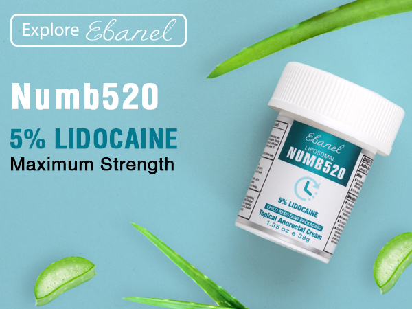 Numb520 cream with Maximum Strength 5% Lidocaine