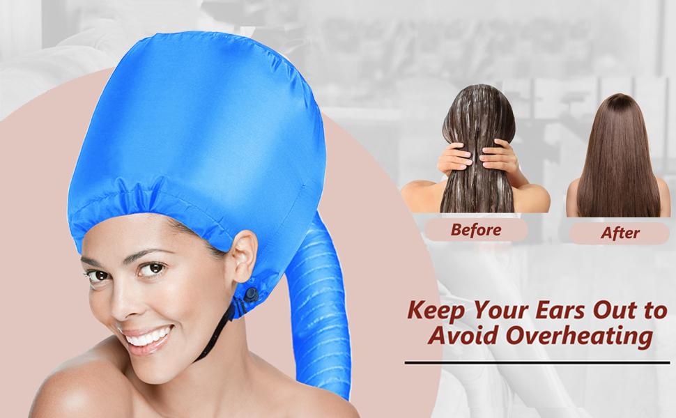 Portable Hair Dryer Bonnet Attachment Adjustable Hair Dryer Bonnet