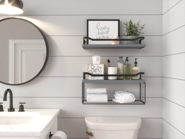 bathroom shelves