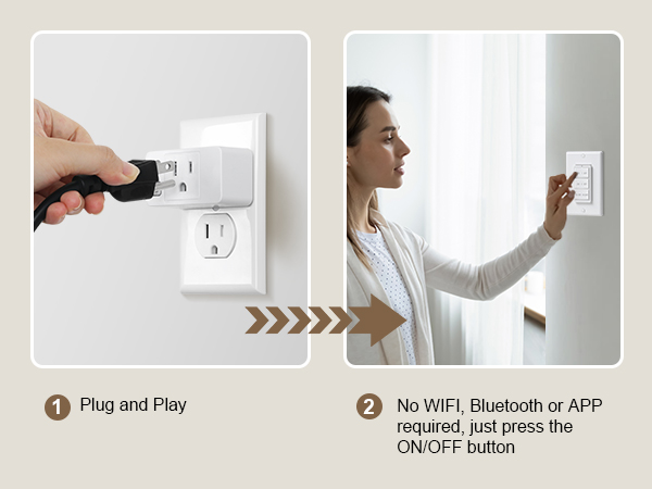 wireless remote control outlet