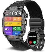 BRUBOSES Smart Watch for Men Military Answer/Make Call 2.01? Display 170+ Sports Modes Fitness Sm...