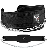 BEAST RAGE Dip Belt with Chain for Men, Weight Belt Heavy Duty 36" Steel Chain Weightlifting Dipp...