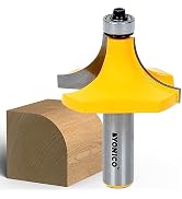 YONICO 13168 3/4-Inch Radius Round Over Edge Forming Router Bit 1/2-Inch Shank
