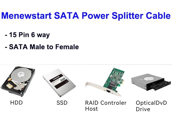 SATA Power Splitter Cable