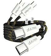 USB C to USB C Cable,60W 10FT 2Pack Fast Charging Nylon Braided Type C Cord | SIIIUYF,For iPhone ...