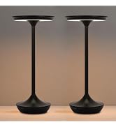 EJQ Cordless Table Lamp Rechargeable, 6000mAh Battery Operated LED Table Lights Outdoor Portable ...