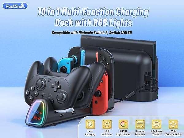 switch 2 controller charger dock