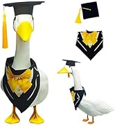 CYjorkbgg Graduation Porch Goose Outfits - Graduation Cap and Gown Stoles Outfit for Plastic and ...