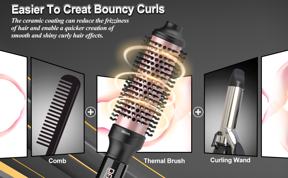travel curling brush,thermal brush,heated round brush