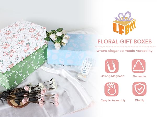 Gift Box with Magnetic Lids
