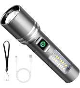 Ciwuzxs Flashlight High Lumens Rechargeable, 3000 Lumen Super Bright Led Flashlights with 6 Light...