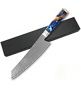 8.5 Inch Kiritsuke Knife VG-10 Core Japanese Steel Ultra Sharp Kitchen Utility Knives, for Meat &...