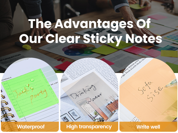 Show New Transparent Sticky Notes Advantage To You From SYMDROMIA Sticky Store!