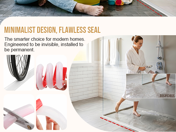 shower threshold water dam
