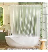 Bathway Shower Curtain Liner, Frosted Shower Curtain Liner 72x84 PEVA Waterproof Shower Curtain L...