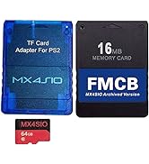 RGEEK PS2 FMCB Memory Card MX4SIO SIO2SD TF Card Adapter with 64G TF Card for Sony Playstation 2 ...