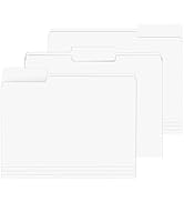 File Folder, PANDRI 120 Pack File Folder, 1/3 Cut Tab, Letter Size, Filing Folder for Office Scho...