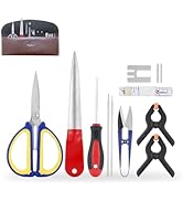 WISEPRO 12 PCS Basket Weaving Tool Kit, Basket Making Kit Pine Needle Basket Supplies Rattan Wick...