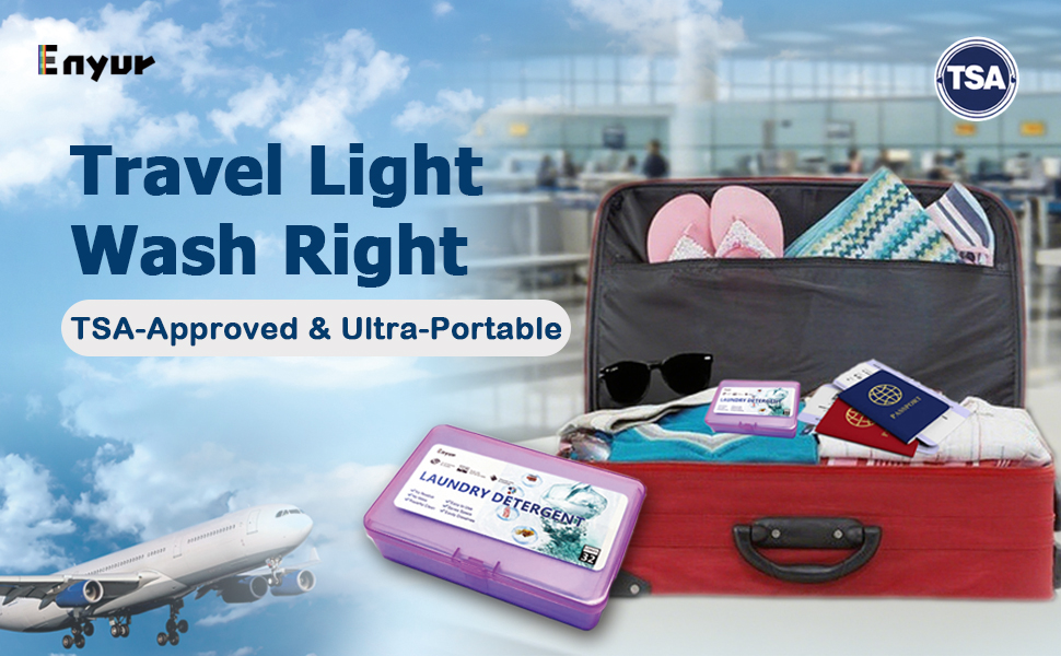 TSA-Approved, Ultra-Portable, Travel Size, 32 Loads, Carry-On
