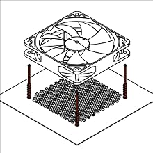 Vibration-free installation for lower noise emission