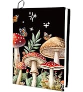 CRASPIRE Mushroom Stretchable Book Cover Butterfly Plant Washable Reusable Large Nylon Book Prote...
