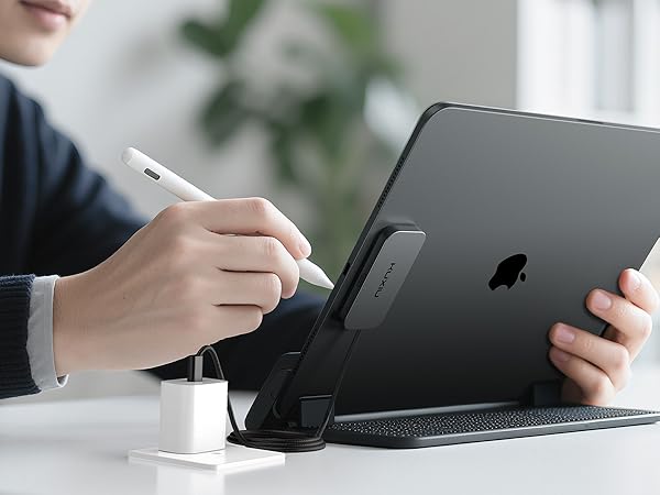 KUXIU Megnetic Wireless Charger, 35W Fast Charging Block with 5.56ft USB C to C Charger Cable