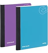 Enday Composition Notebooks Wide Ruled Paper, Hard Cover Composition Notebook, Premium Lined Comp...
