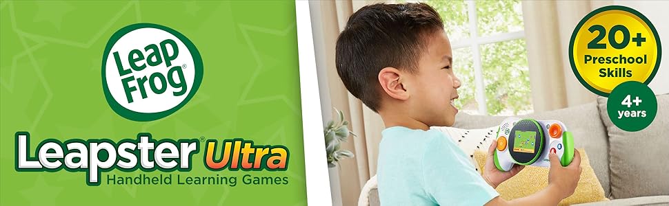 LeapFrog Leapster Ultra Handheld Learning Games. 30+ Preschool Skills. 4+ years.