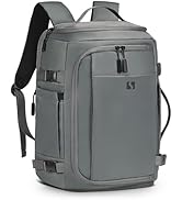 SUIKIHUM 35L Travel Backpack 17" Laptop Backpack W/USB-C Port, Expandable Carry-On Bag, TSA Fligh...
