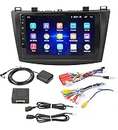 Qiilu Double Din Car Stereo, 9in GPS Navigation Bluetooth 1024x600 Resolution for Android Replace...