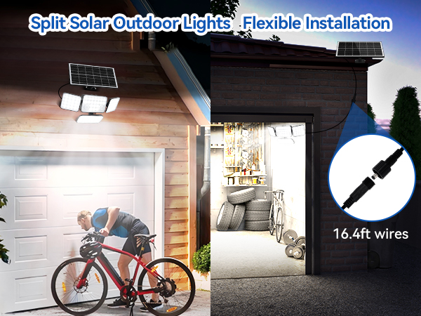 solar flood lights outdoor motion sensor