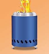 HGD Small Tabletop Fire Pit, Smokeless Table Top Firepit Outdoor, Portable Mini Stove with Carry ...