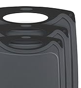 ZVP Extra Large Cutting Board for Kitchen Set of 4, Plastic Chopping Boards with Knife, Easy Grip...