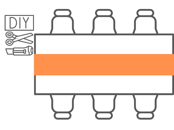 plastic table runners disposable