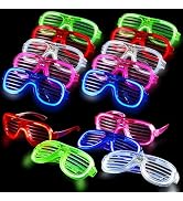 OceanWings LED Glasses for Kids Adults Glow in The Dark Party Favor Supplies Bulk Light up Glasse...