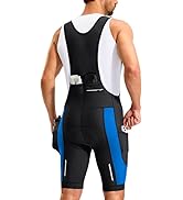 Bikewa Men's Cycling Bibs 4D Padded Bike Shorts with Anti-Slip Leg Grips Biking Bib Shorts Rear 2...
